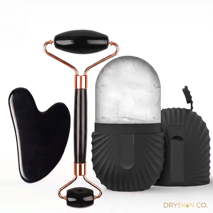 Ice Roller & Gua Sha Facial Set — 3-Piece Sculpting Kit